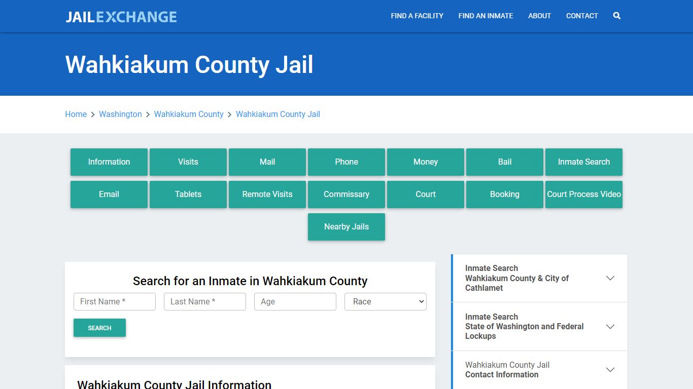 Wahkiakum County Jail Roster Lookup, WA, Inmate Search